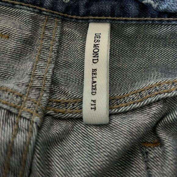 Guess Desmond Relaxed Straight Distressed Faded Jeans Men’s Size 38 x 32 - Picture 4 of 6